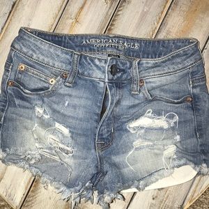 American Eagle Hi-Rise Denim Shorts